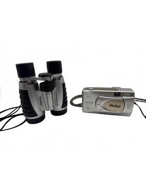 Vivitar ViviCam 3.3 MP Digital Camera with Vivitar 4x30 Binoculars Set